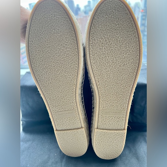 NWT authentic Saint Laurent Monogram Espadrilles in lambskin size 39.5 euro 9 us - Picture 4 of 4